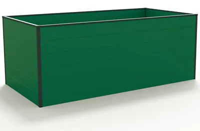 Produktbild von GFP Hochbeet Kräuter-Gemüse-Beet Aluminium CHRISTINA - 195x99x77cm - grün