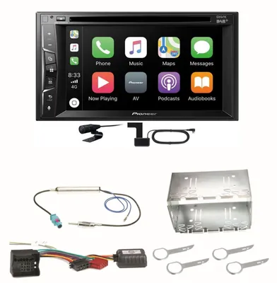 Produktbild von Pioneer AVH-Z3200DAB Carplay Bluetooth Digitalradio Einbauset für Fox Polo 9N3