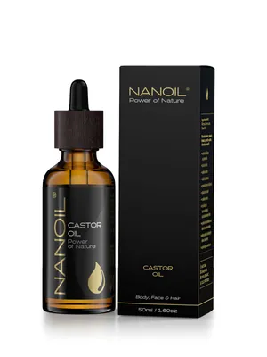 Obrázek produktu pro Nanoil Ricinový olej (Rizinusöl) Tělo, obličej a vlasy 50ml