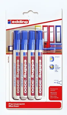 Produktbild von Edding 3000, Blau, Multi, Weiß