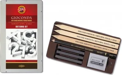 Obrázok produktu pre KOH Artist - Sada 8 kusov Gioconda Skicovanie kovové puzdro