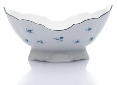 Produktbild von Thun 1794 Obstschale, 23 cm, tschechisches Porzellan, Bernadotte, blaue Rosen, Thun