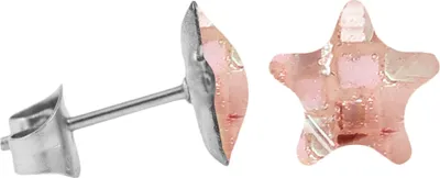 Produktbild von Chirurgenstahl Ohrstecker mit Mosaik Stern Farbe - Pink