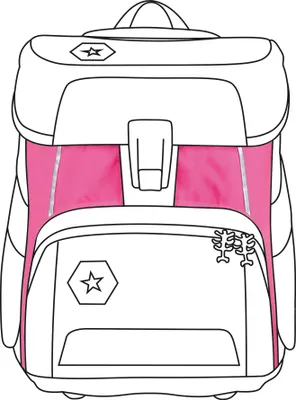 Produktbild von Step by Step Ranzen-Zubehör-Set Neon Pull-Over für SPACE