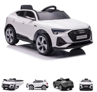 Produktbild von Es-Toys Kinder Elektroauto Audi E-Tron, EVA-Reifen, Allradantrieb, Fernbedienung weiss