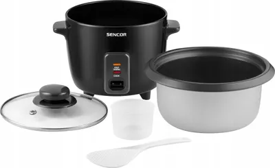 Produktbild von Reistopf Reiskocher Sencor Srm Keep Warm Dampfgaren Schwarz SRM 0601BK