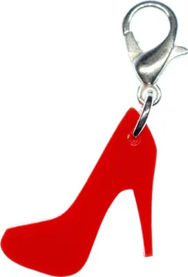 Produktbild von Pumps Charm Anhänger Bettelarmband Miniblings Highheels Damenschuh Rot Acrylglas