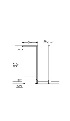 Produktbild von Grohe Rapid SL Vorwand-Element Leerelement - 38548001