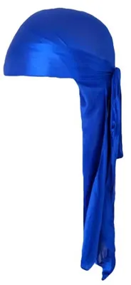 Produktbild von Go Go Gadget – Durag – Do-rag – Seide – Satin – Schlafmütze – Haar-Accessoire – Haarschutz – 102 x 22 cm – 1 Stück – Dunkelblau