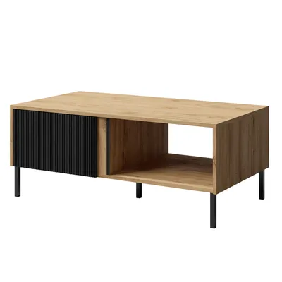 Produktbild von AX LIVING Couchtisch Modern Mikasso – 110 cm Breite, Eiche/Schwarz