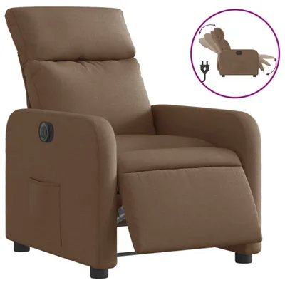 Produktbild von vidaXL Relaxsessel Elektrisch Braun Stoff