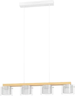 Produktbild von EGLO connect.z Smart-Home LED Pendelleuchte Portico-Z, Hängelampe aus Holz, ZigBee, App und Sprachsteuerung Alexa, warmweiß-kaltweiß, RGB, dimmbar