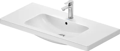 Immagine prodotto di Duravit D-Code lavabo, avec trou pour robinet, avec trop-plein, 1000x480x165mm, blanc brillant, 23991000002, 23991000002