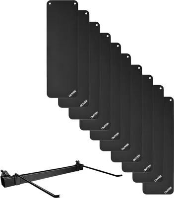 Produktbild von 10x Oliver Gymnastikmatte  m. Ösen u. Wandhalterung 180 x 60 x 1.5 cm - anthrazit