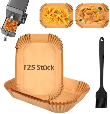 Produktbild von Silikonreiniger für XL-Heliumfritteuse, 125 Stück, BPA-frei, für Heißluftfritteuse, 9,5 L, Accessoires-Set