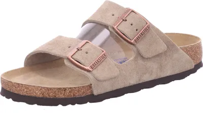 Produktbild von Birkenstock Klassische Pantoletten Arizona SFB Herren 31303836363837 Beige 42 EU