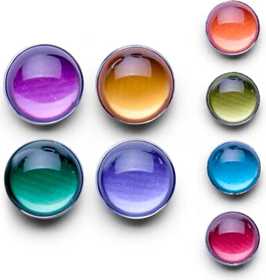 Produktbild von Zeller Magnet-Set "Color", 4-tlg., sort. Ø2,5