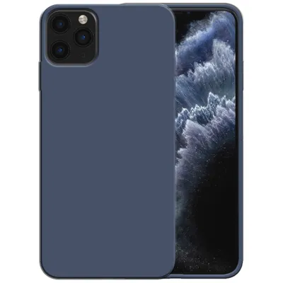 Obrázok produktu pre Smartphonica Silikónové puzdro pre iPhone 11 Pro Max s mäkkým vnútrom - Tmavomodré