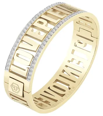 Produktbild von Philipp Plein - PJ1AA10BS - Armreif - Damen - LETTERING - 58 x 46 mm
