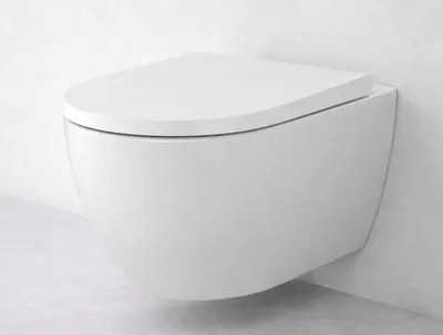 Produktbild von AQUA for you | WC-Becken - Cersanit Zen Pro Oval - Hänge-WC Rimless - 52x36 cm - Weiß - mit Slim-WC-Sitz, Soft-Close, Wirbelspülung, Keramik
