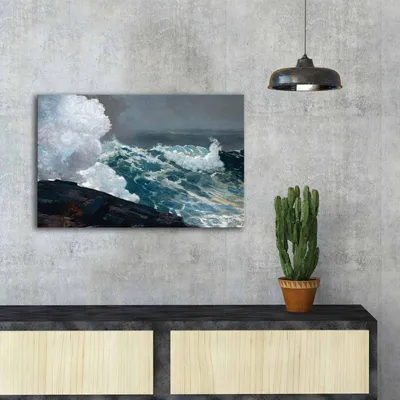 Produktbild von Wallity, FAMOUSART- CVT1479, Bunt, Leinwandbilder, 45 x 70 cm, 100% Wildleder -Leinwand