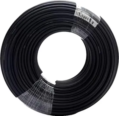 Produktbild von Solarkabel, verzinnte Kupferleiter, hochspannungsfest, Nur Schwarz, 12 AWG 4mm2, 50m