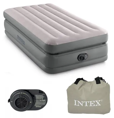 Zdjęcie produktu dla Intex DuraBeam Prime Comfort Elevated, Pojedynczy materac, Spirala podwójna, Prostokąt