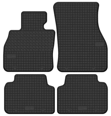 Image de Tapis de sol en caoutchouc pour Mini Cooper F55 2014-2024 (hayon) – 4 pièces, noirs, sur mesure