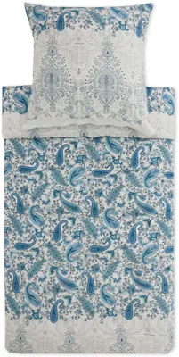Produktbild von Bassetti Satin-Bettwäsche-Garnitur Monnalisa Farbe HIMMELBLAU C1 Größe 135x200+80x80  AL