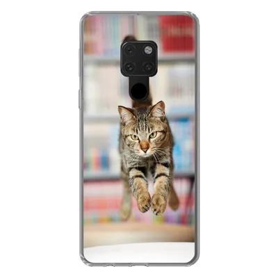 Produktbild von MuchoWow® Handyhülle Schutzhülle Hülle für Huawei P40 Lite Katze - Frühling - Stuhl Silikon Softcase Handy Hülle - Handy