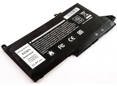 Produktbild von Akku für Dell Latitude 12 (7280-KHY0C) Li-Ion 11,4 Volt 3650 mAh schwarz