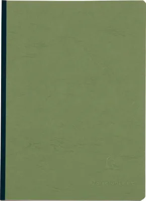 Produktbild von Clairefontaine 5x Notizbuch AgeBag A5 Leinen liniert 96 Blatt - Grün 795463C