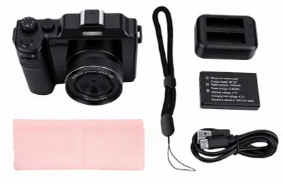 Obrázek produktu pro Digitální fotoaparát 8K, 100 MP, 18násobný zoom, 3palcový HD displej, duální objektiv, Wi-Fi, s paměťovou kartou 32 GB pro fotografování