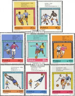Produktbild von Briefmarken Polen 1966 Mi 1665-1672 (kompl.Ausg.) postfrisch Fußball-WM 1966
