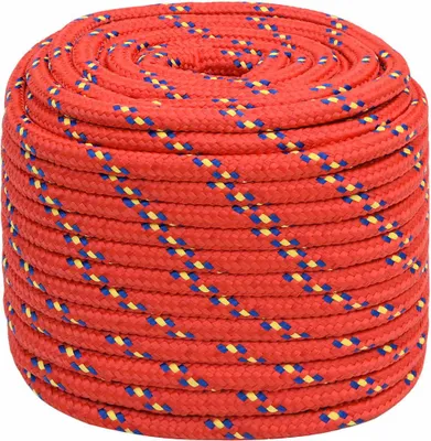 Produktbild von vidaXL Bootsseil Rot 16 mm 100 m Polypropylen