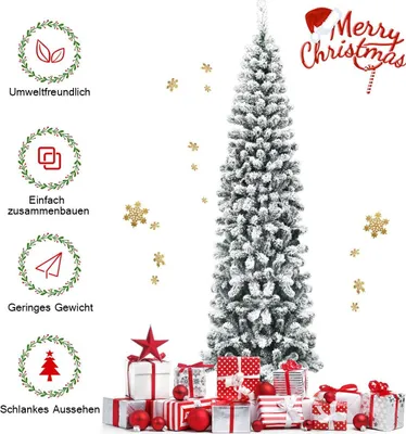 Immagine prodotto di Albero di Natale artificiale innevato con 461 rami di 225 cm