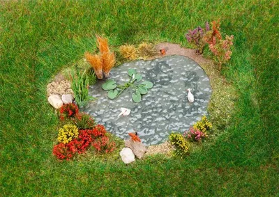 Produktbild von Faller Ziergarten mit Gartenteich 181278