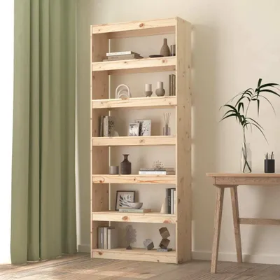 Immagine prodotto di The Living Store libreria/divisorio 80x30x199,5 cm in legno di pino massiccio