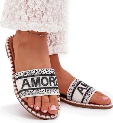 Produktbild von Damen Sandalen mit flachem Absatz und Dekoration Amore weiße Avelina 41