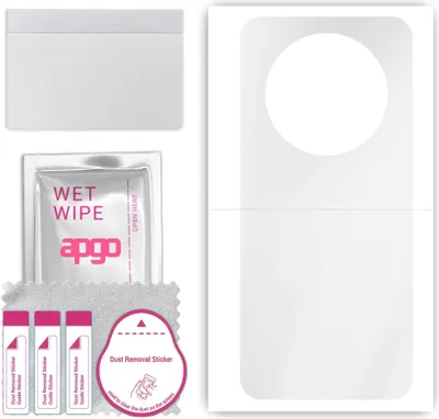 Produktbild von apgo Rückseite Schutzfolie, klar, kompatibel mit Realme 12 5G, Hinten Hydrogel-Displayschutzfolie mit Positionierhilfe, kratzfest, einfache Montage