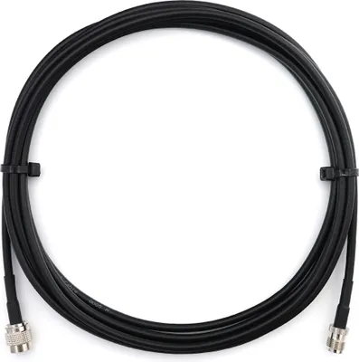 Produktbild von 20m RP-TNC Stecker auf RP-TNC Buchse RG58 Koaxialkabel - 20 Meter Verlustarmes Antennenkabel Verlängerungskabel - für WiFi Router Antenne WLAN (RPTNC - TNC mit umgekehrter Polarität, Female Pin)
