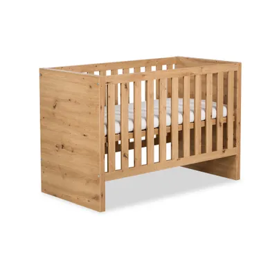 Produktbild von Kinderbett 60x120 ALABANA mit Schutzgitter - Eiche