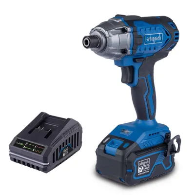 Produktbild von Scheppach Akku-Schlagschrauber C-ID180-X | Drehmoment 180Nm | Schlagzahl 3600bpm | 1/4 Zoll Aufnahme | inkl. 4Ah Akku + 2,4A Ladegerät