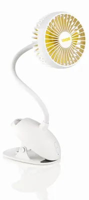 Immagine prodotto di Unold 86680 Ventilatore da tavolo Breezy Clip con controllo a 3 velocità, autonomia circa 2-8 ore.