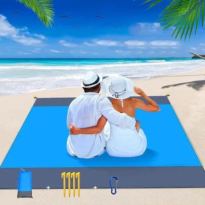 Produktbild von Famanu Stranddecke 210 x 200 cm - ultraleicht, sand- und wasserabweisend