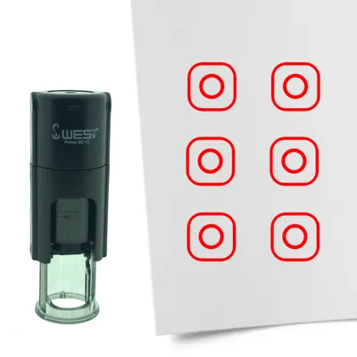 Obrázok produktu pre CombiCraft Stamp nápis Instagram 10mm okrúhly - červený atrament