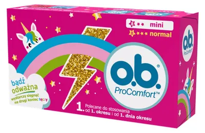 Obrázek produktu pro o.b. ProComfort Tampony Mini a Normal 16 ks.