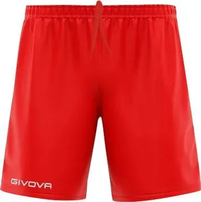 Produktbild von Givova One Sportshorts, Rot, schnelltrocknend, halbenge Schnitt, mit Kordelzug