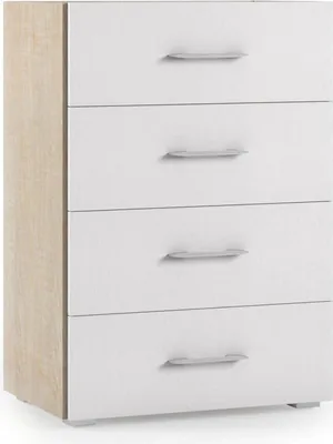 Produktbild von Schubladen Dmagli, Kommode mit 4 Schubladen für Schlafzimmer, Mehrzweckschrank für Büro oder Studio, 60x41h87 cm, Eiche und Weiß