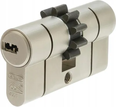 Produktbild von ABUS D10NP 30/45 Zylinder Nickel mit Bohrmuldenschlüssel